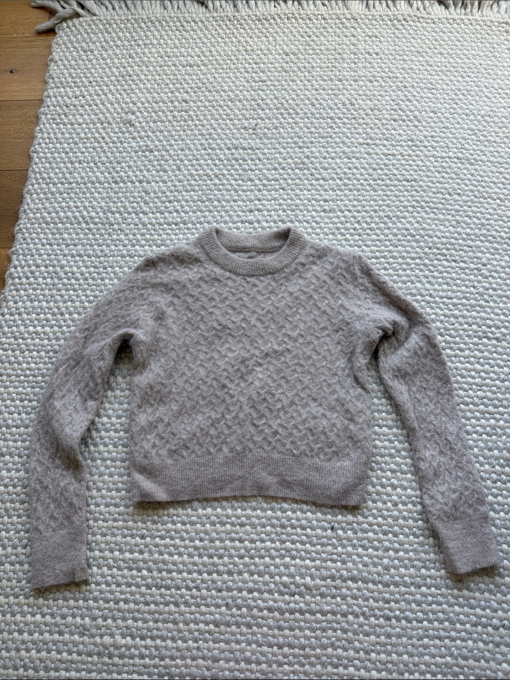 lululemon athletica Soft Taupe Crewneck Sweater